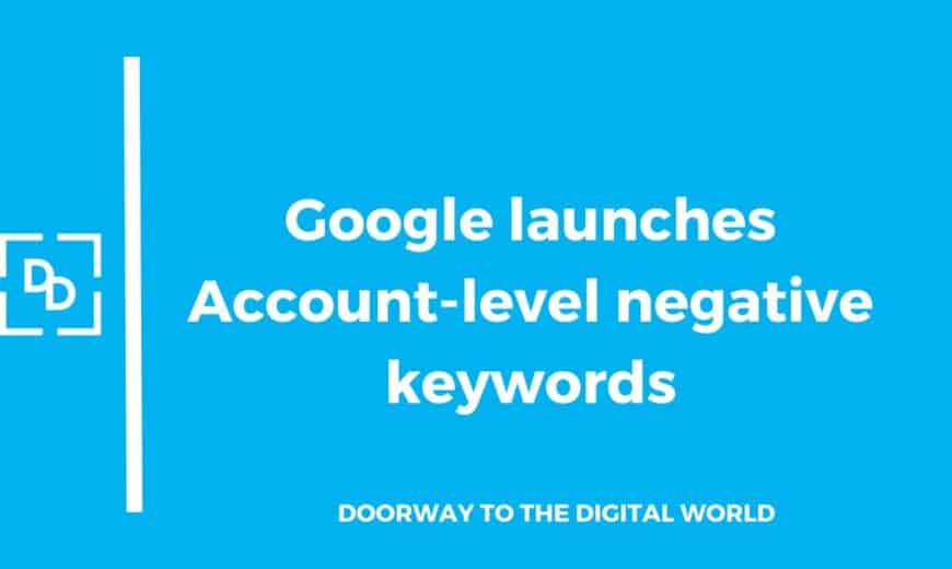 Google negative keyword