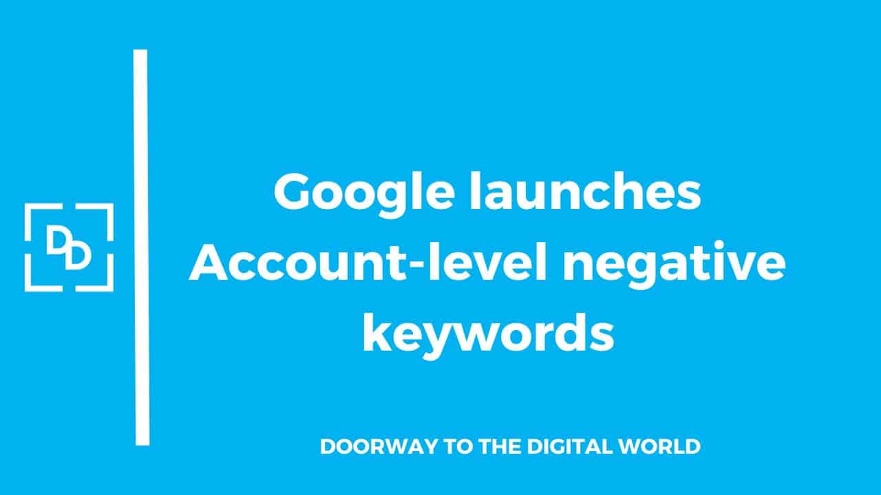 Google negative keyword