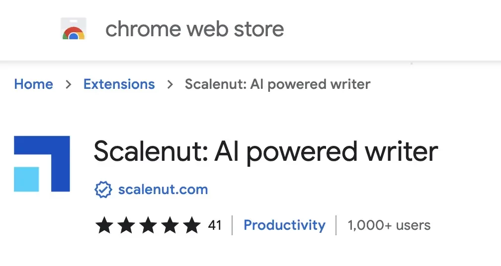 Scalenut chrome extension