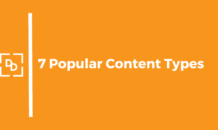 7 most popular content types