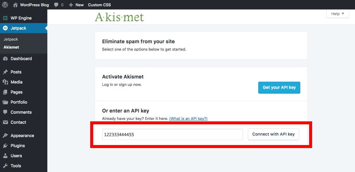 Akismet API Key