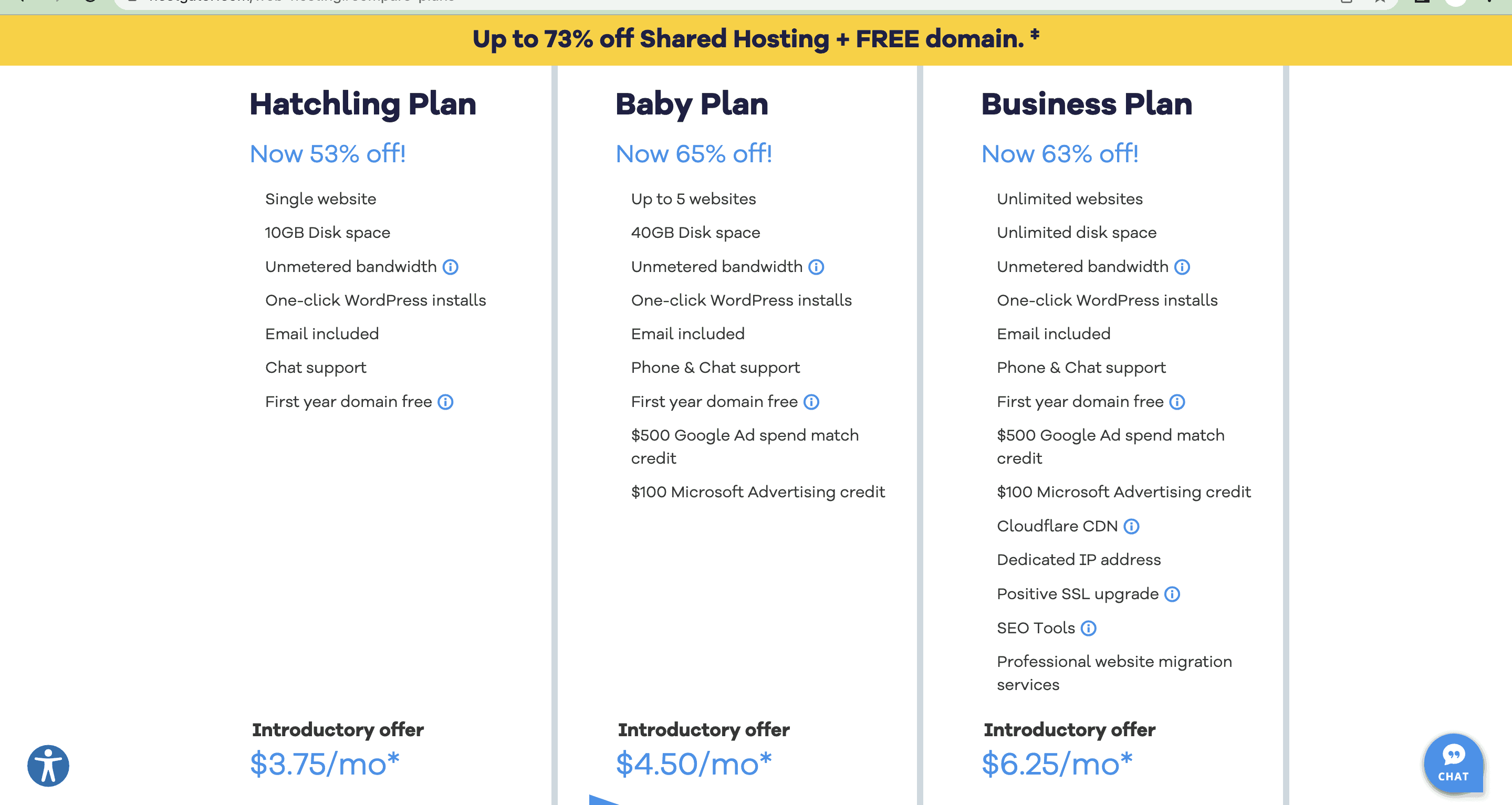 HostGator pricing