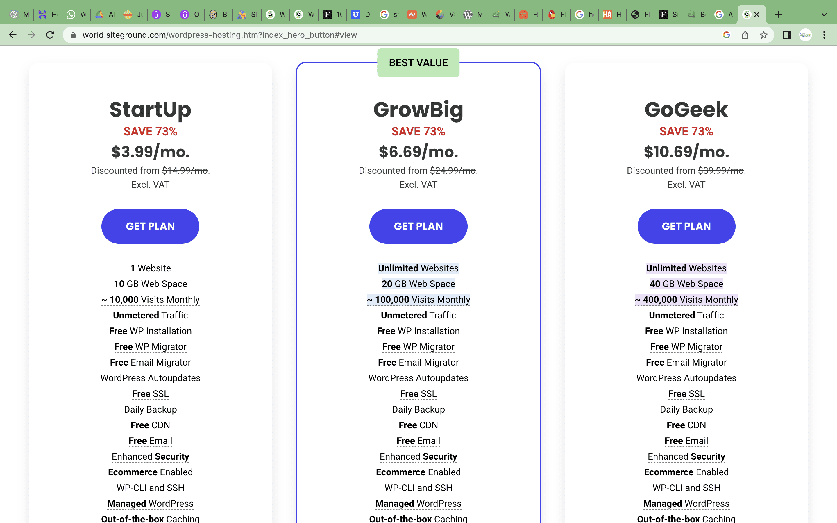 SiteGround hosting 