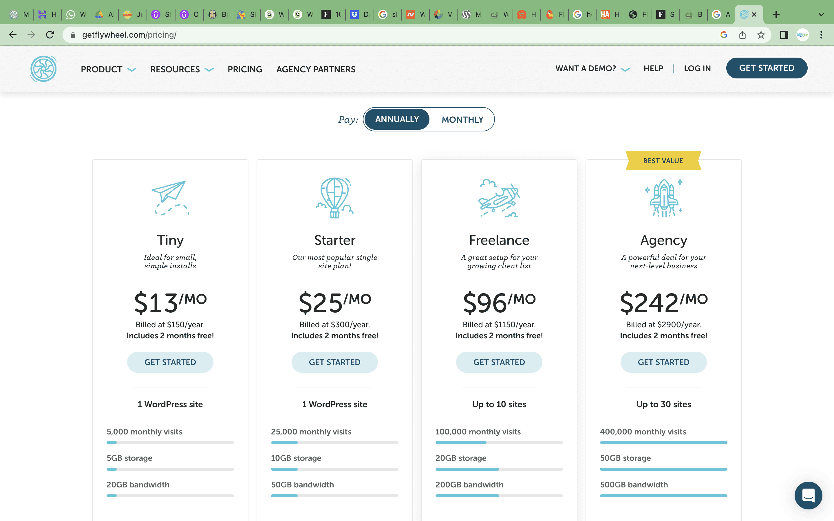 Flywheel pricing