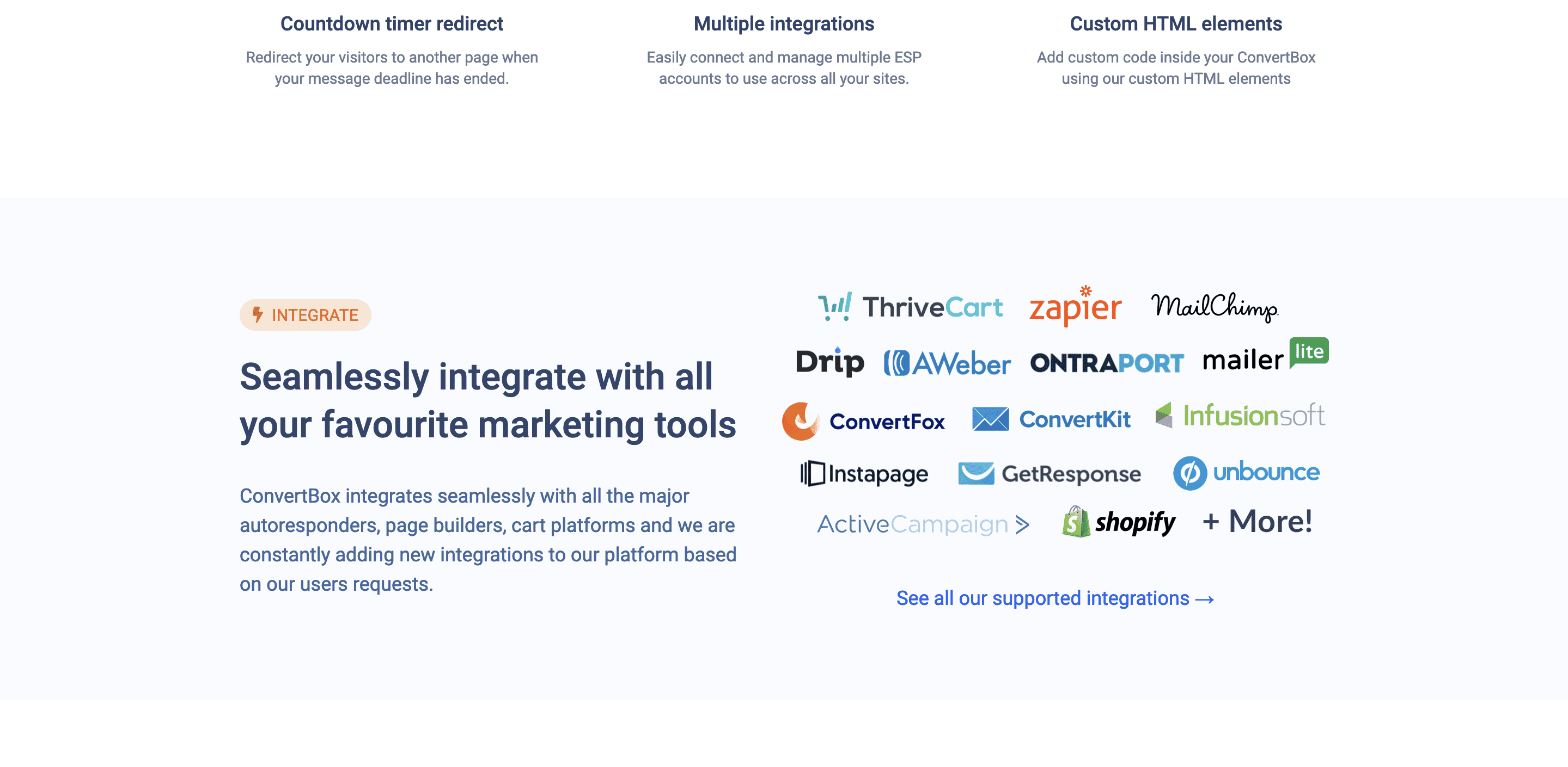 Convertbox Integration