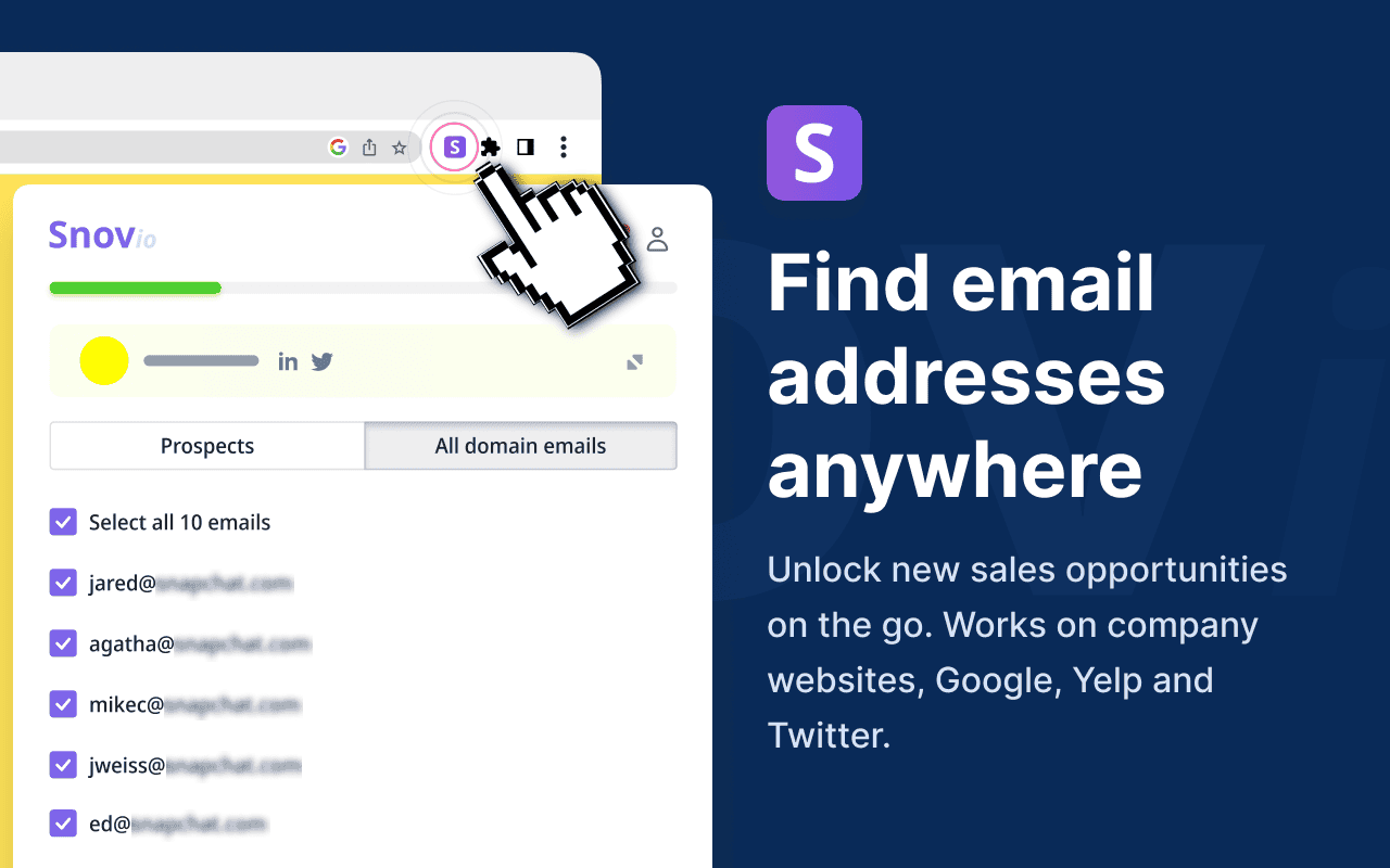 Snov email finder 