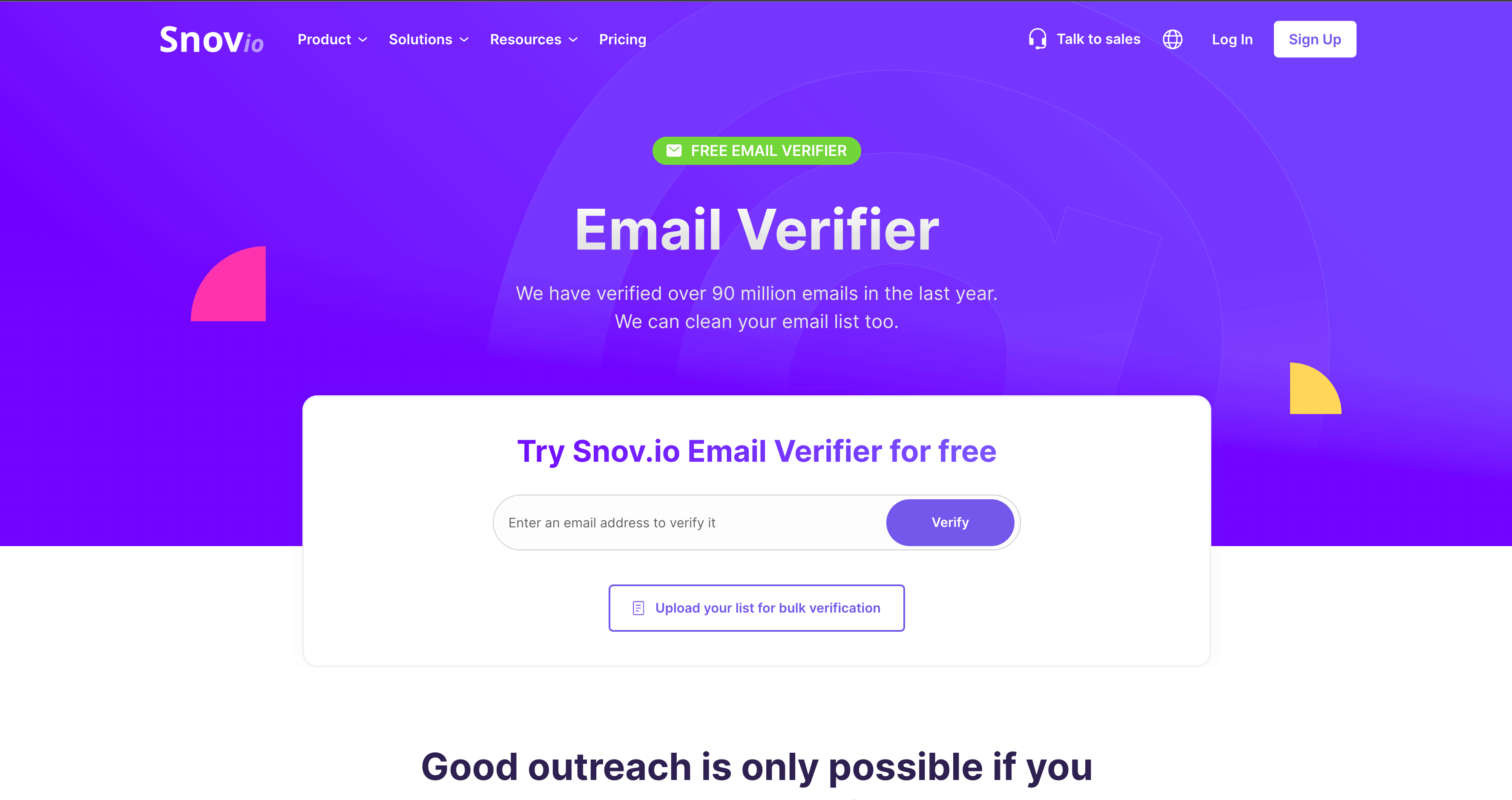 Snov email verifier 